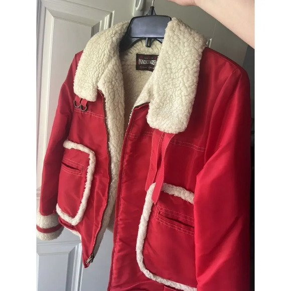 Rare Vintage 1970s Cool nylon Sherpa Lined Coat Jacket Mackintosh Girltown - Picture 5 of 9